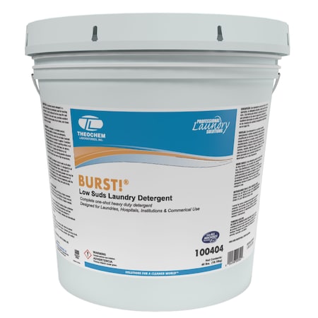 Theochem Laundry Detergent, 40 lb Pail, Powder, Citrus, White 100404-99990-74